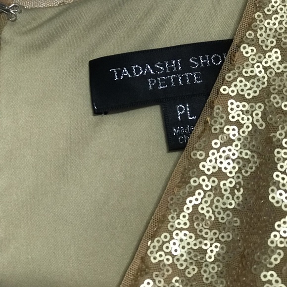 Tashadi Shoji Gold Sequin Gown - Picture 4 of 5